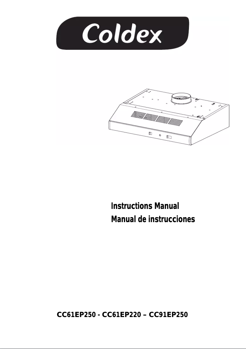 Page n°1 - Manuel utilisateur Coldex CC61EP250