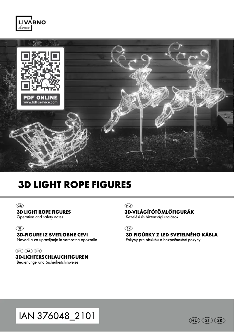 Page 1 de la notice Manuel utilisateur Livarno Lux HG07662