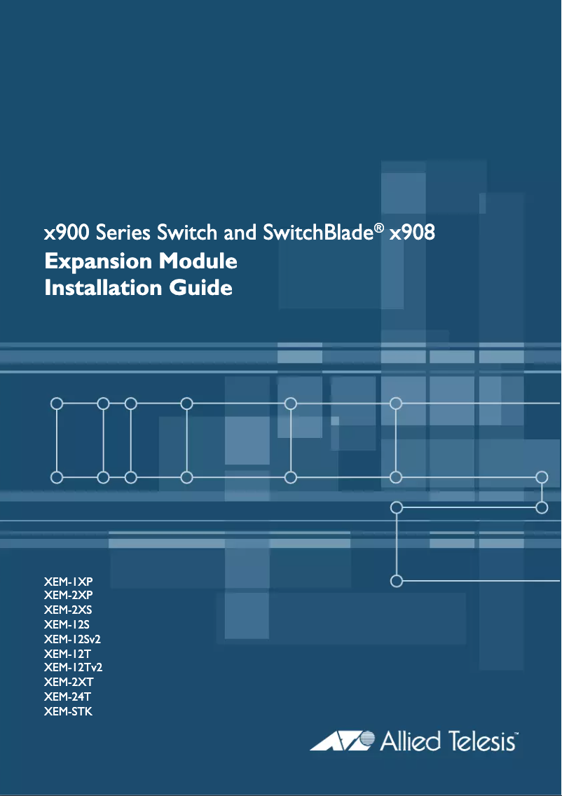 Page 1 de la notice Manuel utilisateur Allied Telesis AT-XEM-12TV2