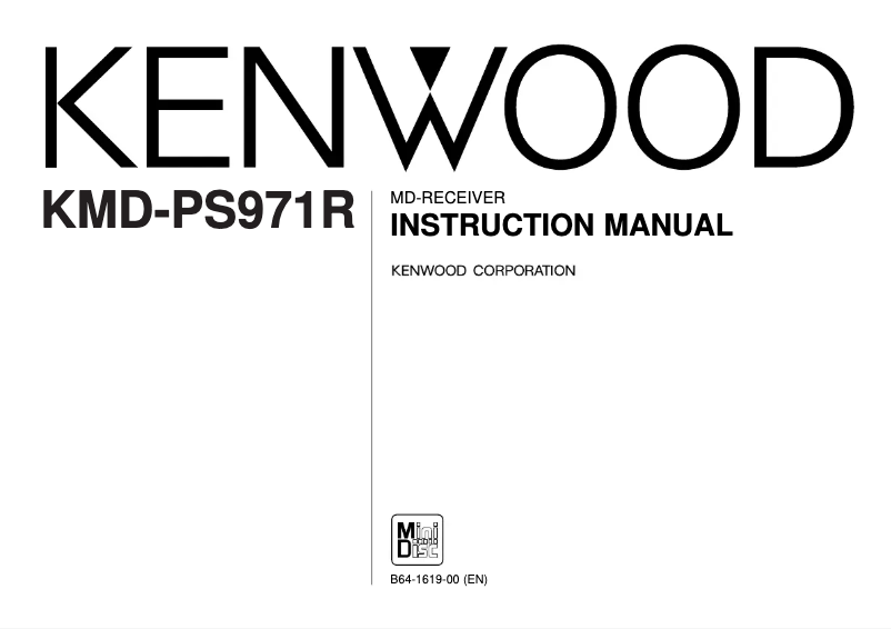 Page n°1 - Manuel utilisateur Kenwood KMD-PS971R