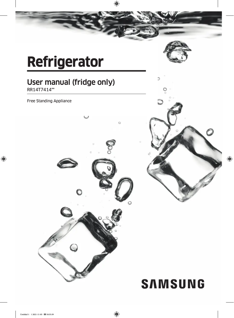 Image de la première page du manuel de l'appareil RR14T7414AP