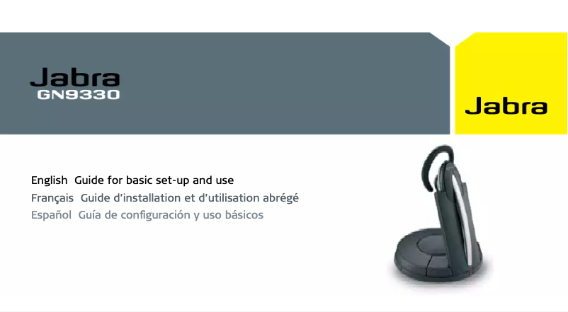 Image de la première page du manuel de l'appareil GN9330