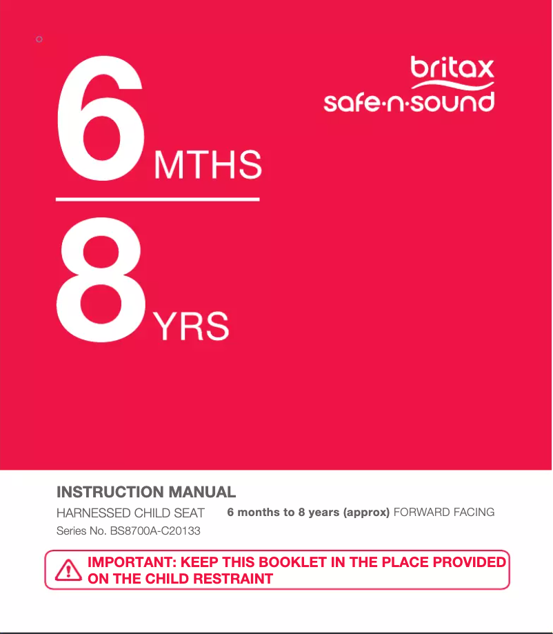 Page n°1 - Manuel utilisateur Britax Safe-n-Sound B-grow ClickTight+