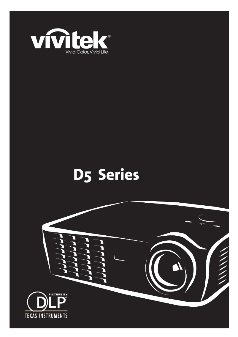 Page 1 de la notice Manuel utilisateur Vivitek D517