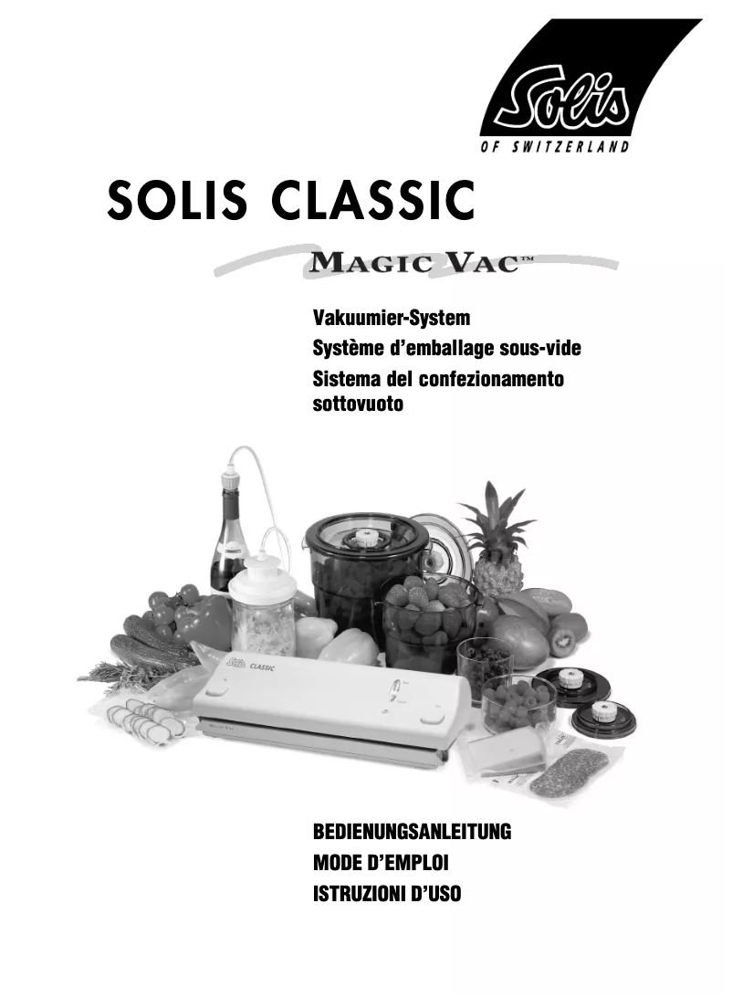 Image de la première page du manuel de l'appareil Classic Magic Vac