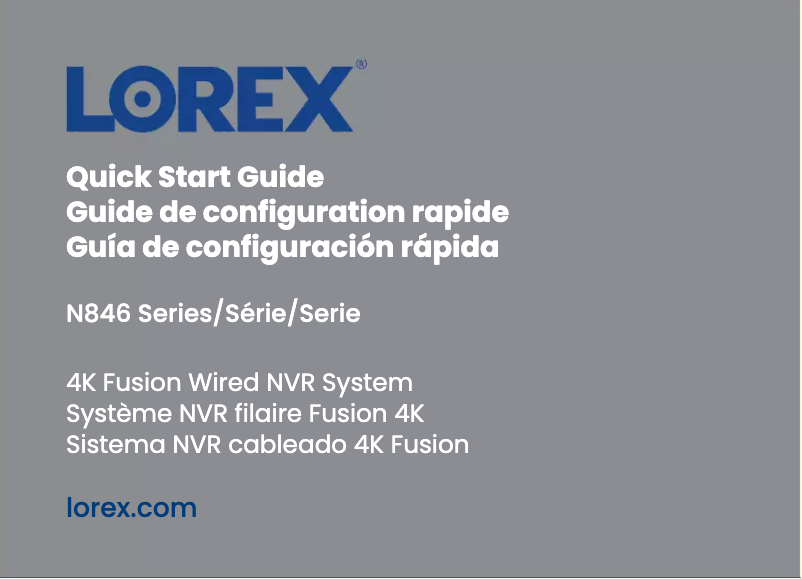 Página 1 del manual Guía de inicio rápido Lorex N846