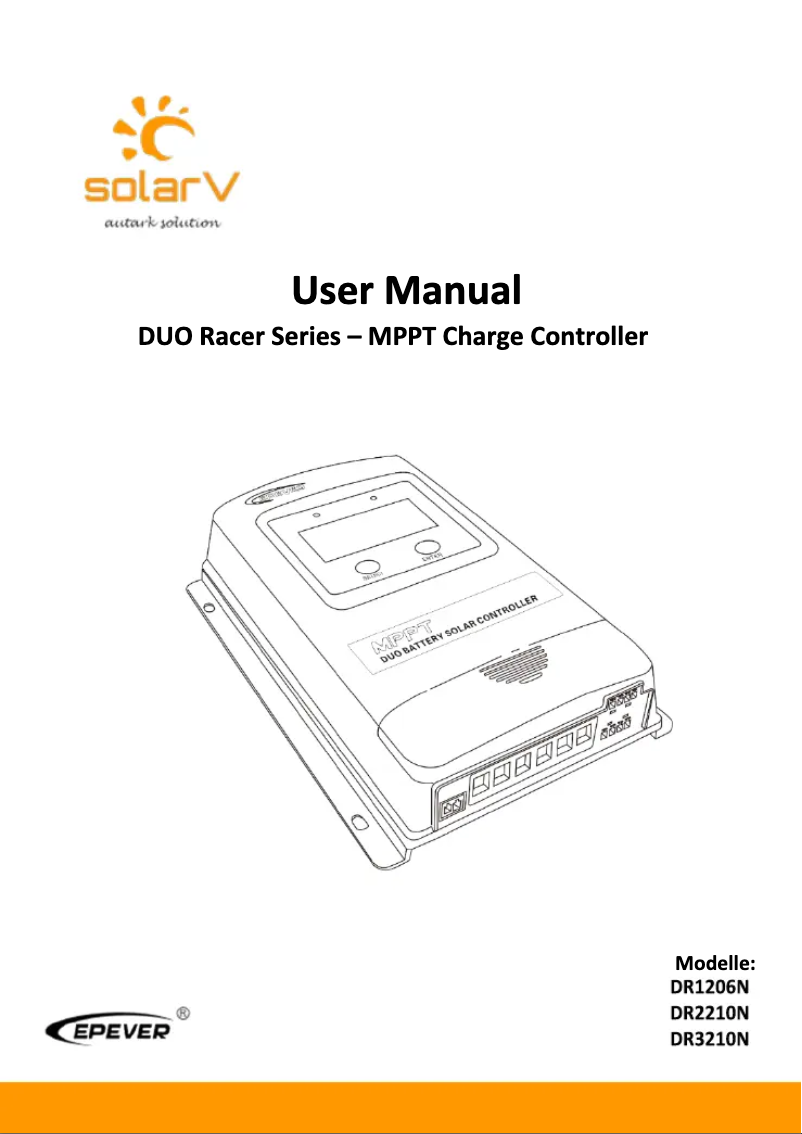 Image de la première page du manuel de l'appareil DR2210N