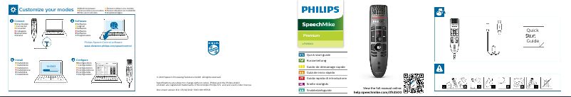 Image de la première page du manuel de l'appareil SpeechMike Premium LFH3600