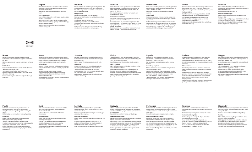Page 1 de la notice Manuel utilisateur Ikea MULLFJÄLLET 604.724.93