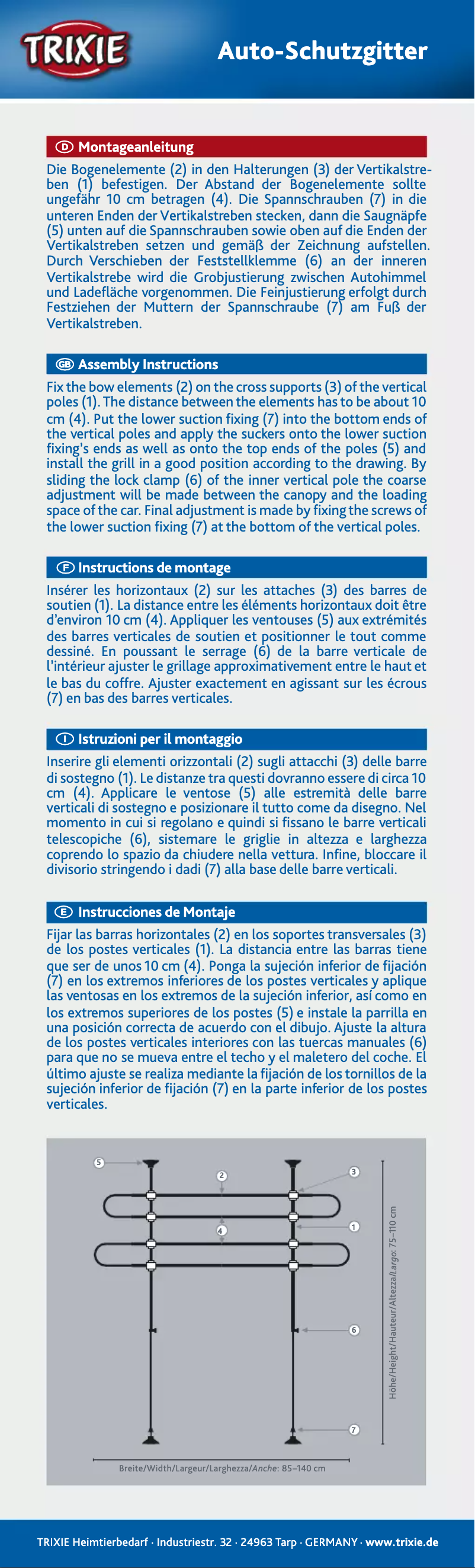 Page n°1 - Manuel utilisateur Trixie 1316