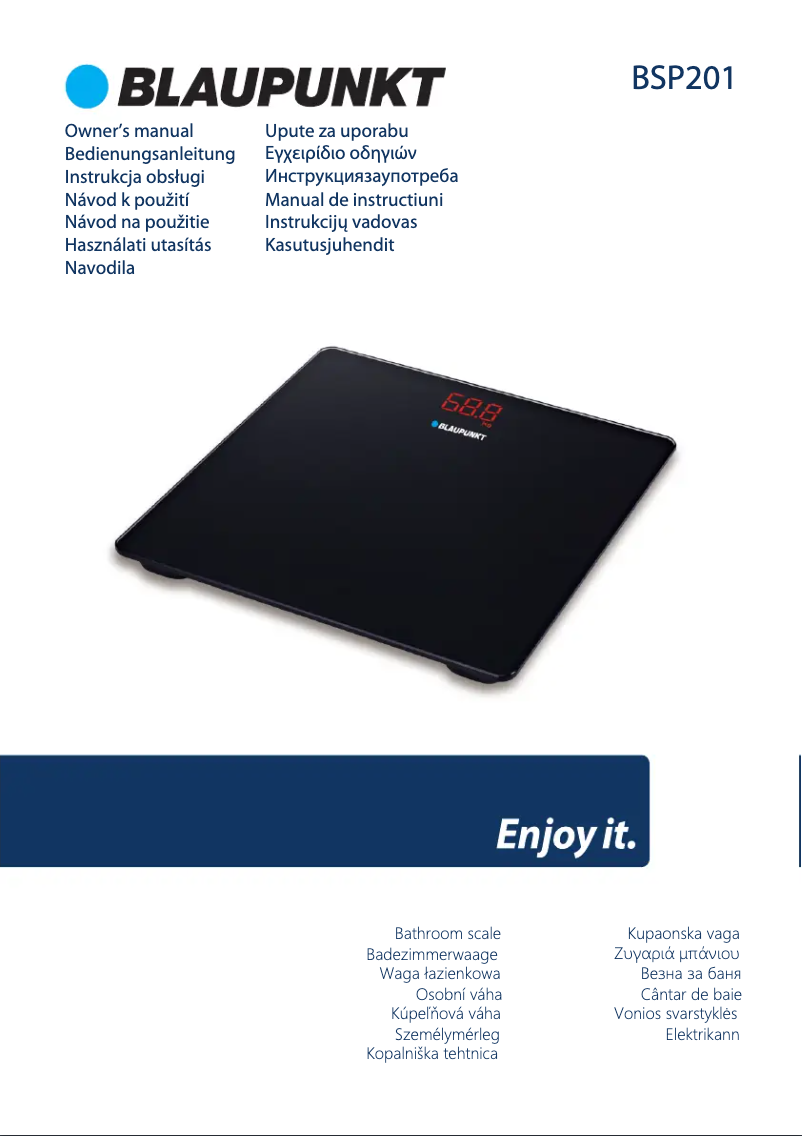 Page n°1 - Manuel utilisateur Blaupunkt BSP201