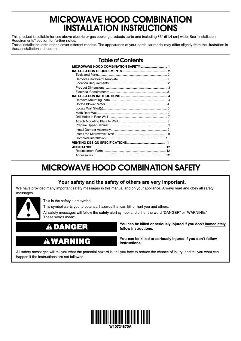 Page 1 de la notice Guide de démarrage rapide Maytag MMV6190FZ