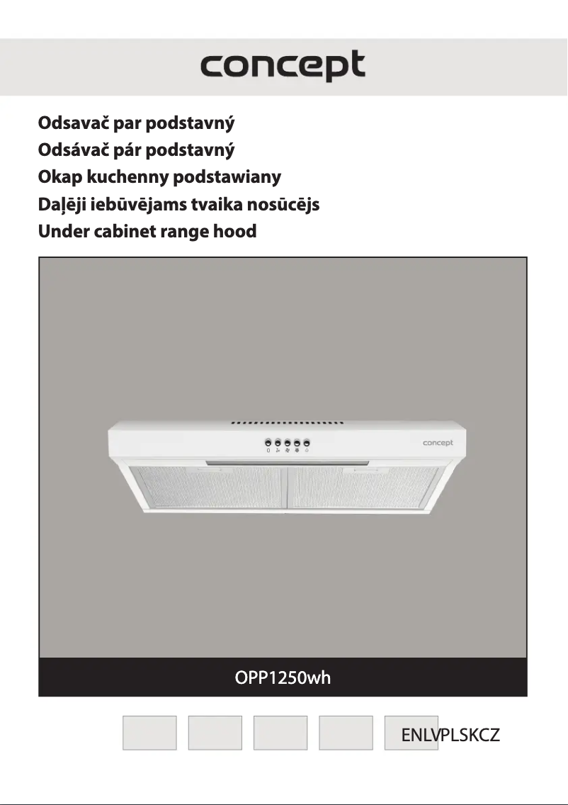 Page 1 de la notice Manuel utilisateur Concept OPP1250WH