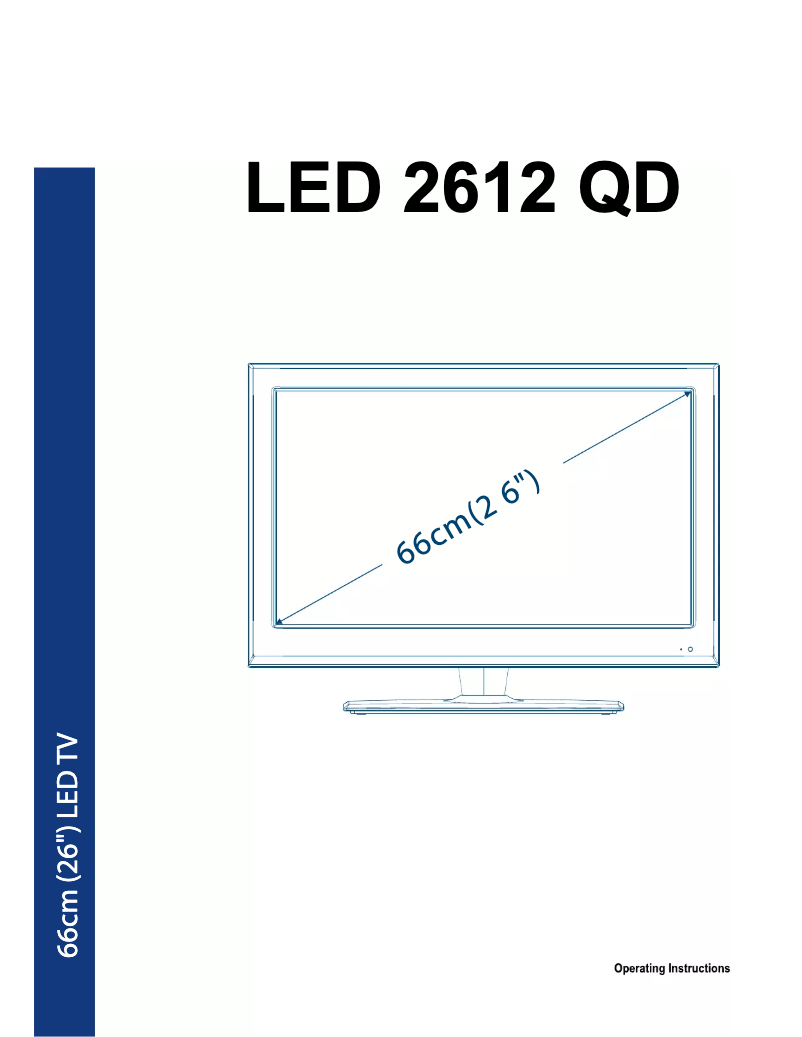 Page n°1 - Manuel utilisateur Cello LED2612QD