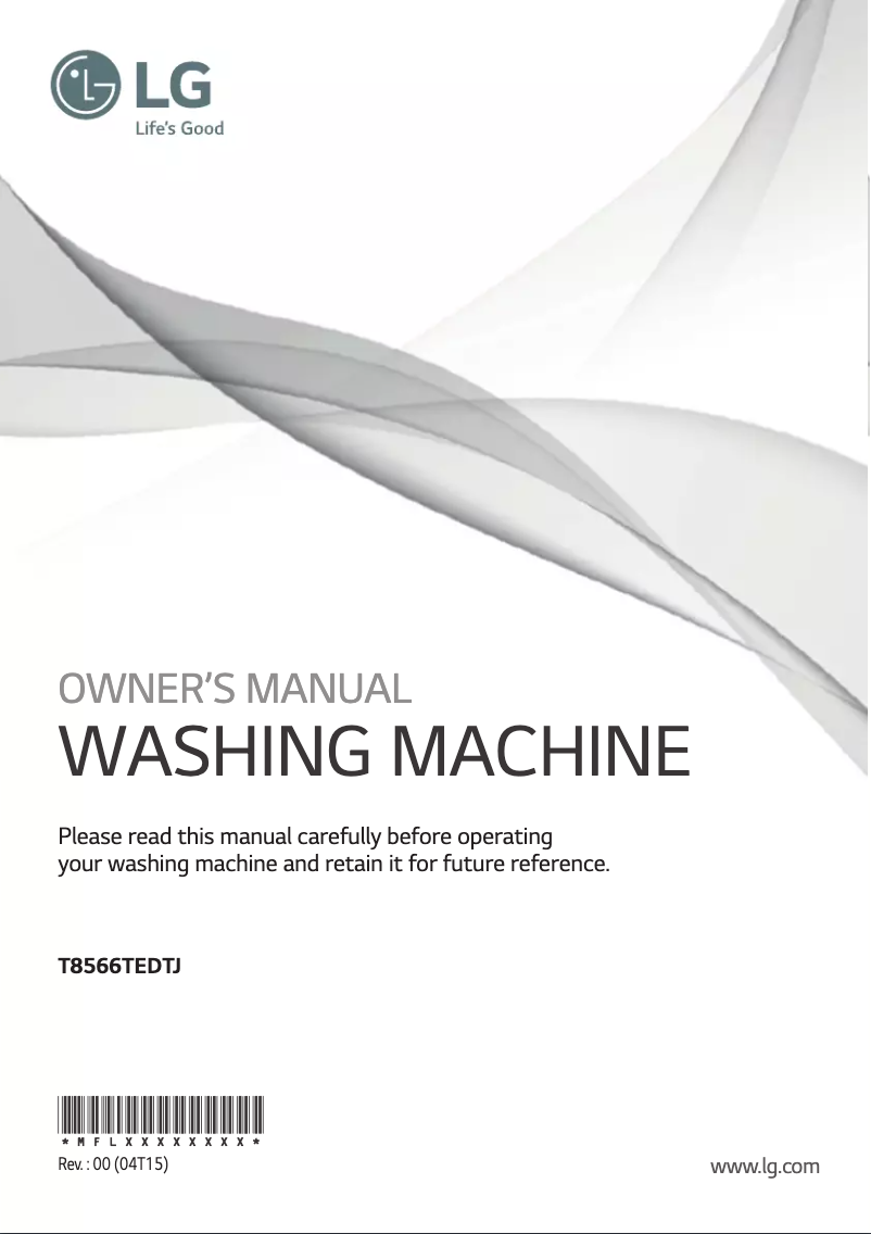 Image de la première page du manuel de l'appareil T1166TEFT1C