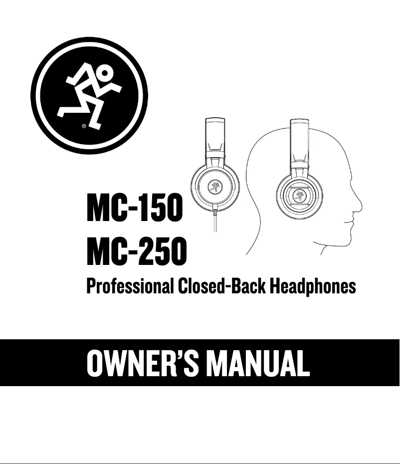 Page 1 de la notice Manuel utilisateur Mackie MC-150