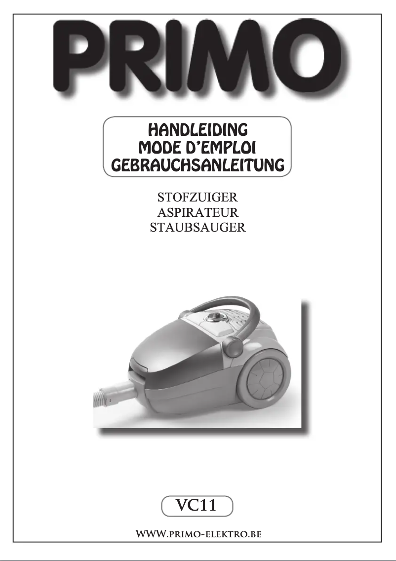 Image de la première page du manuel de l'appareil VC11