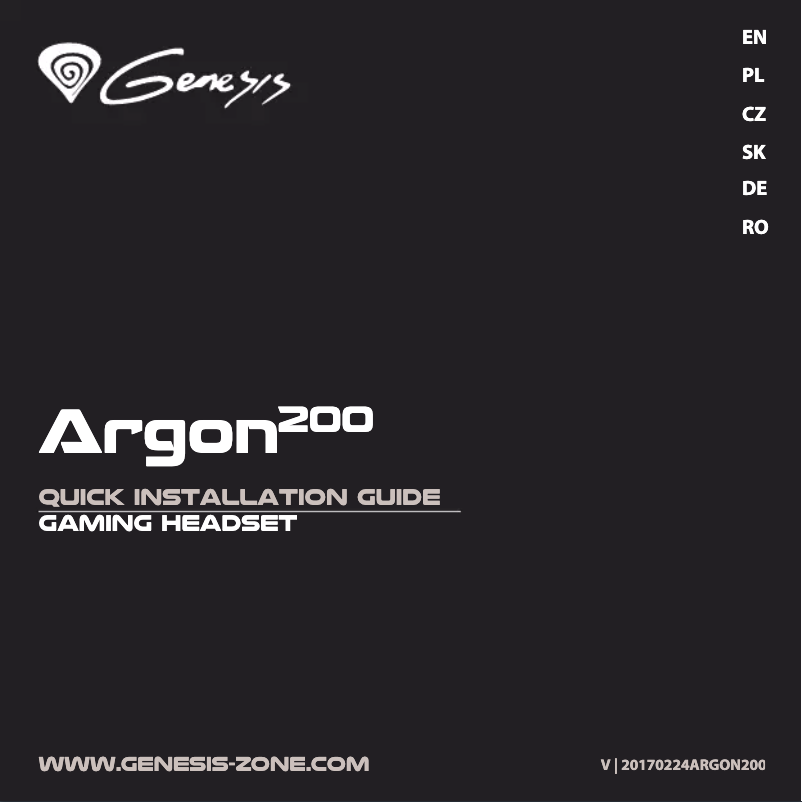 Page n°1 - Manuel utilisateur Natec Argon 200