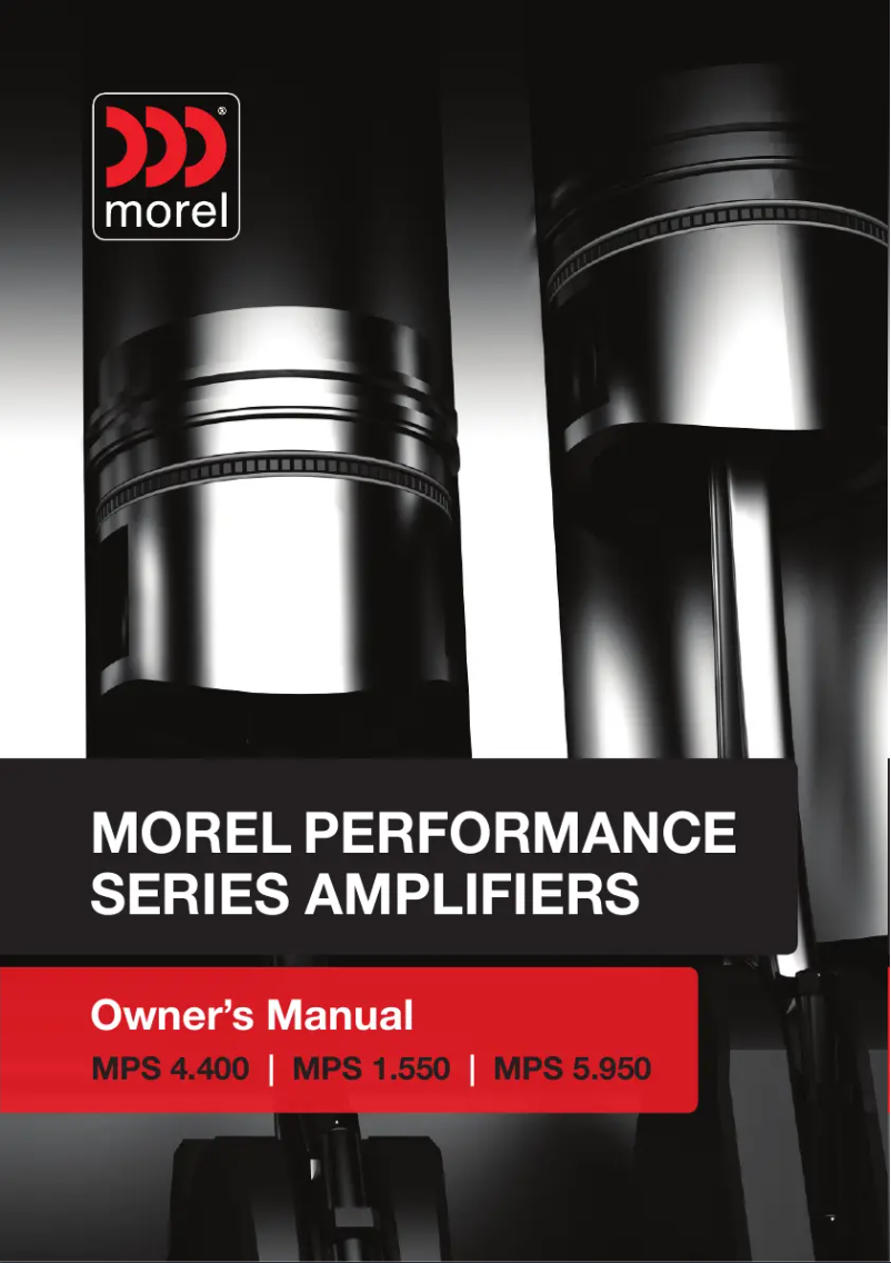 Page n°1 - Manuel utilisateur Morel MPS 5.950