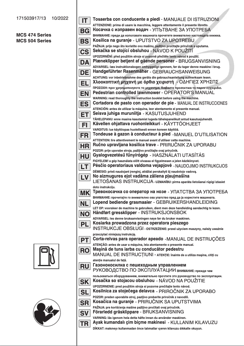 Page n°1 - Manuel utilisateur Stiga Multiclip 47