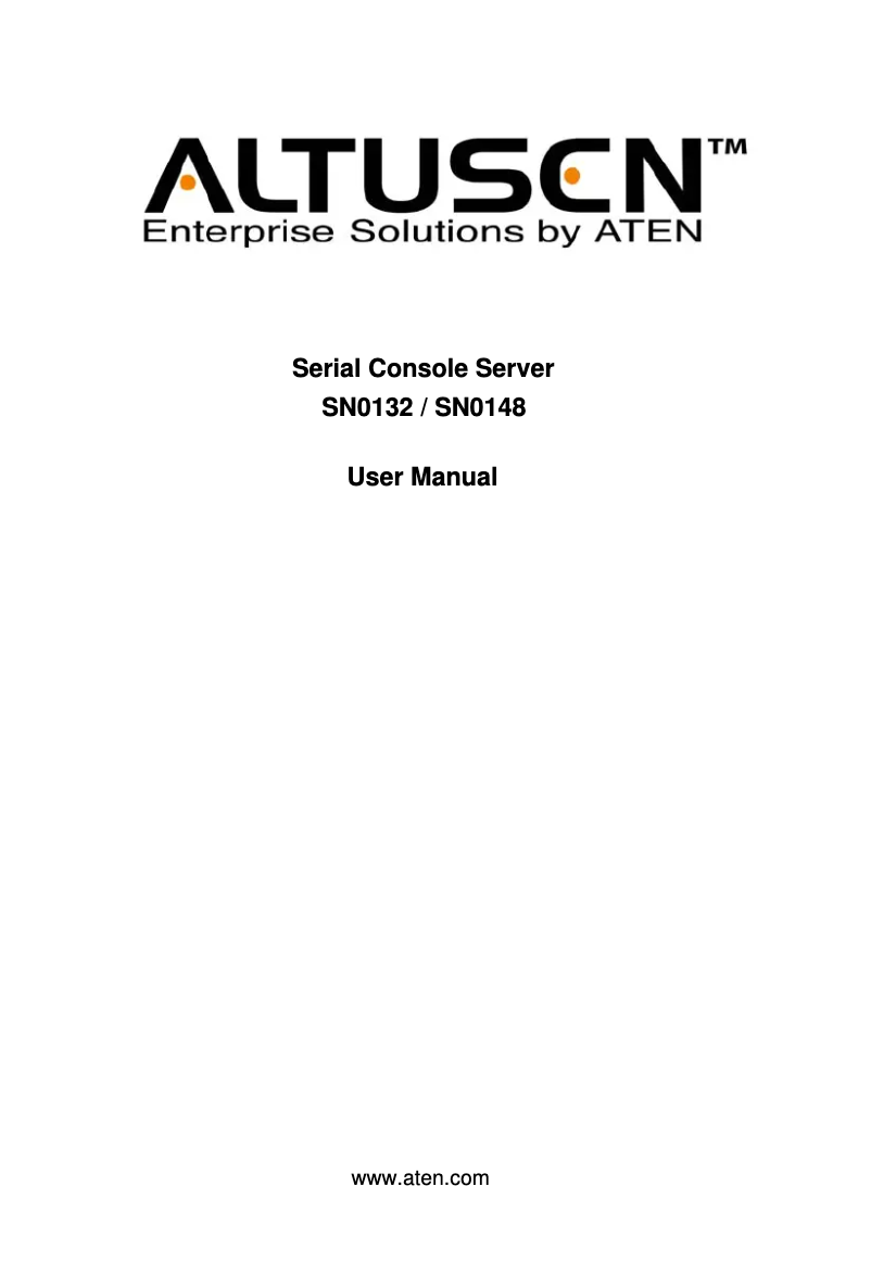 Image de la première page du manuel de l'appareil SN0132