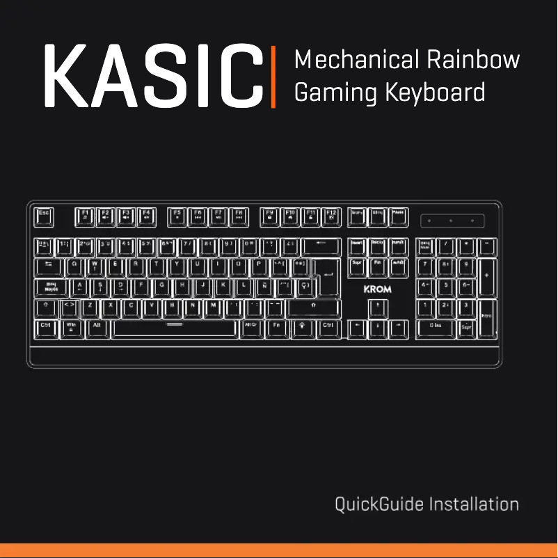 Página 1 del manual Manual de usuario Krom Kasic