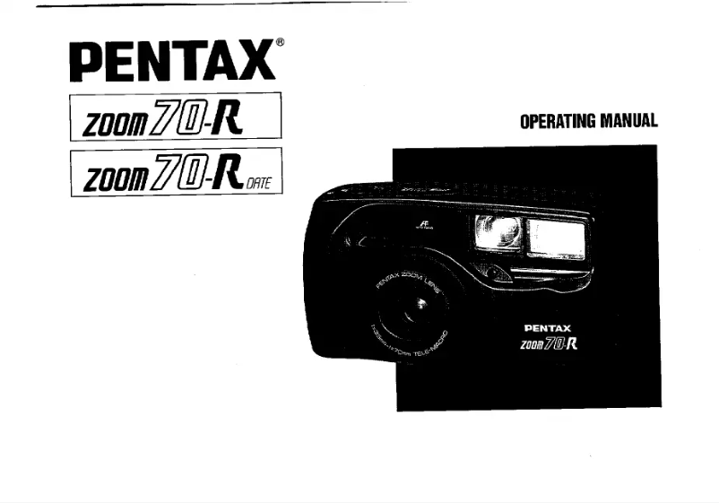 Page n°1 - Manuel utilisateur Pentax Zoom 70-R
