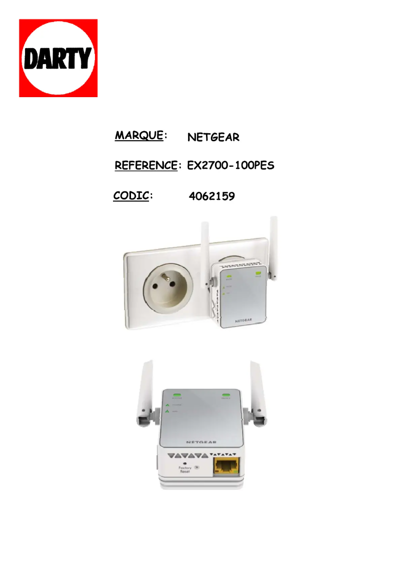 Image de la première page du manuel de l'appareil EX2700