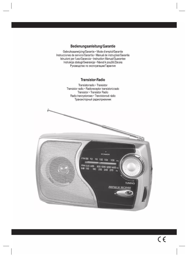 Page 1 de la notice Manuel utilisateur Ricatech RR20