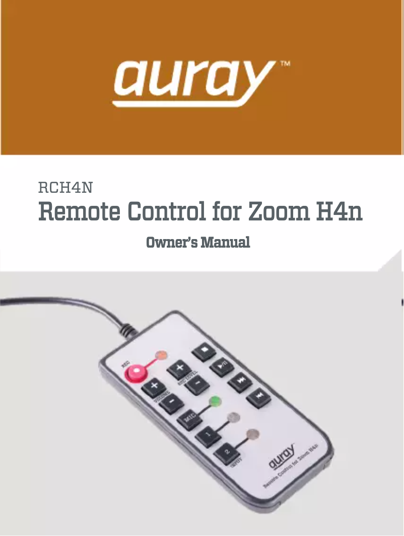 Image de la première page du manuel de l'appareil RCH4N