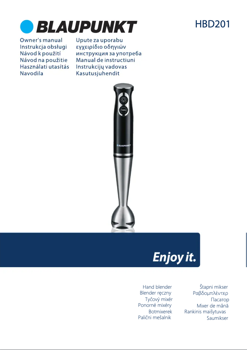 Page 1 de la notice Manuel utilisateur Blaupunkt HBD201