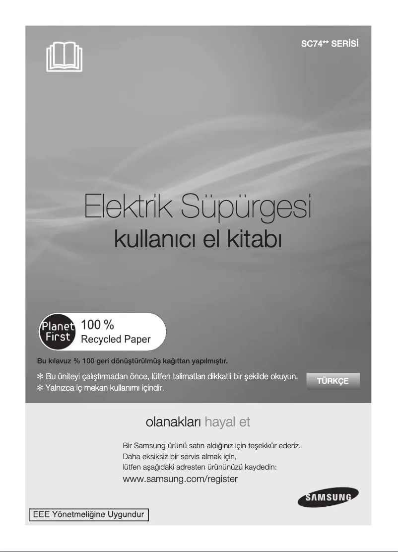 Page 1 de la notice Manuel utilisateur Samsung SC7495