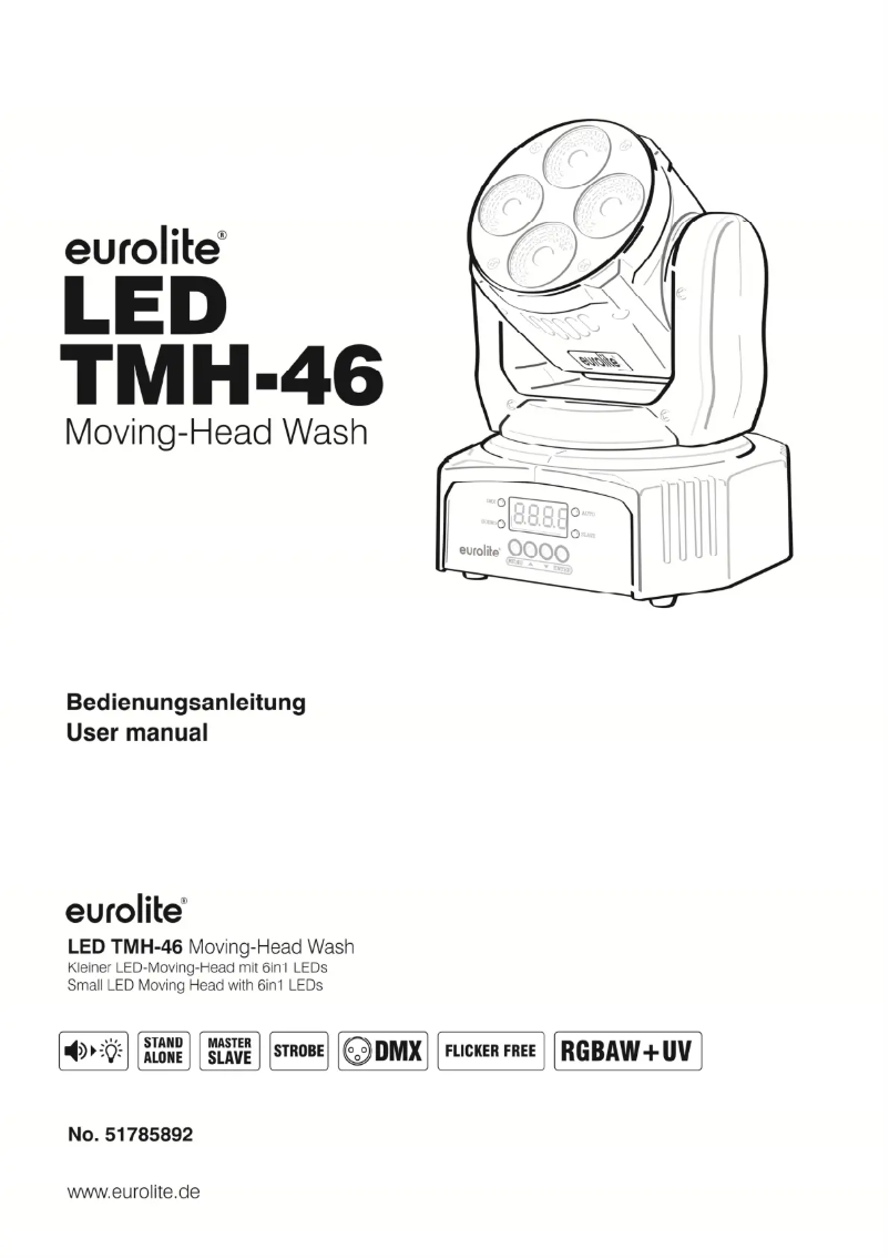 Página 1 del manual Manual de usuario Eurolite LED TMH-46