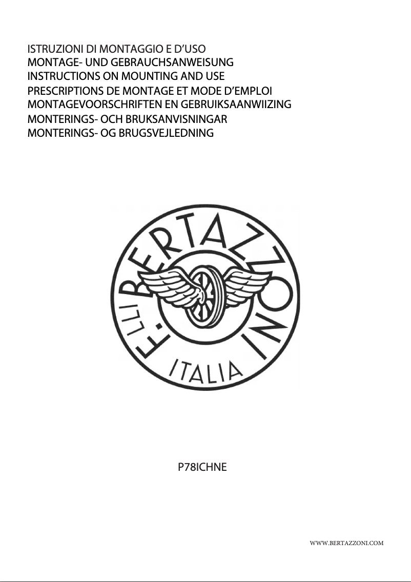 Image de la première page du manuel de l'appareil P784ICHNE