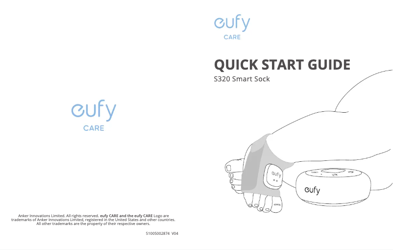 Page 1 de la notice Manuel utilisateur Eufy S320 Smart Sock