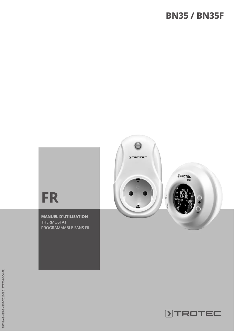 Page n°1 - Manuel utilisateur Trotec BN35