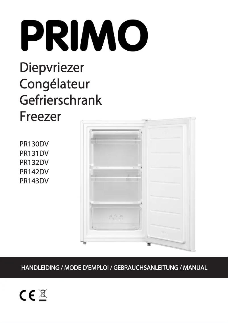 Page 1 de la notice Manuel utilisateur Primo PR132DV