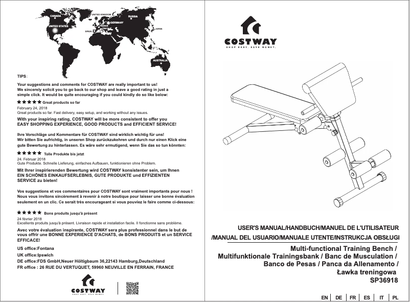 Image de la première page du manuel de l'appareil SP36918
