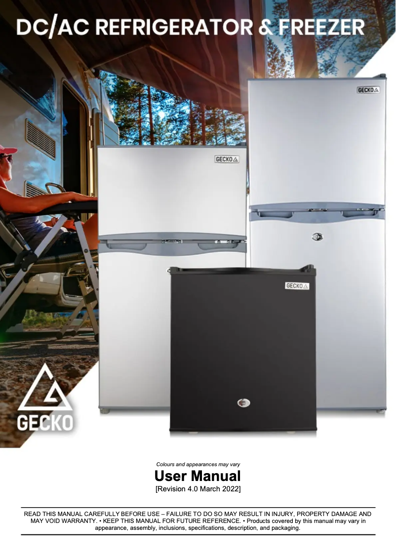 Page 1 de la notice Manuel utilisateur Gecko GKFF-13S