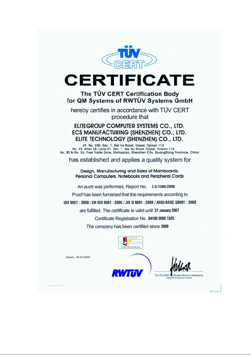 Image de la première page du manuel de l'appareil P965T-A