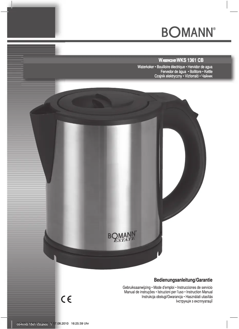 Page 1 de la notice Manuel utilisateur Bomann WKS 1361 CB