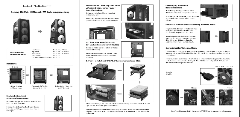 Image de la première page du manuel de l'appareil Gaming 900B