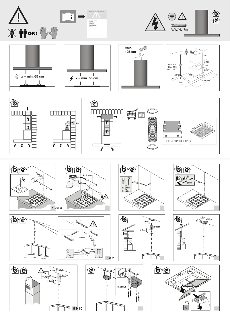 Página 1 del manual Guía de instalación Atag WS90211JM