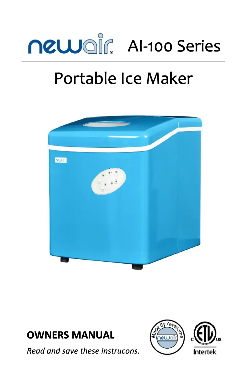 Image de la première page du manuel de l'appareil AI-100CB