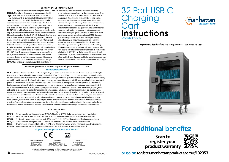 Page n°1 - Manuel utilisateur Manhattan 102353