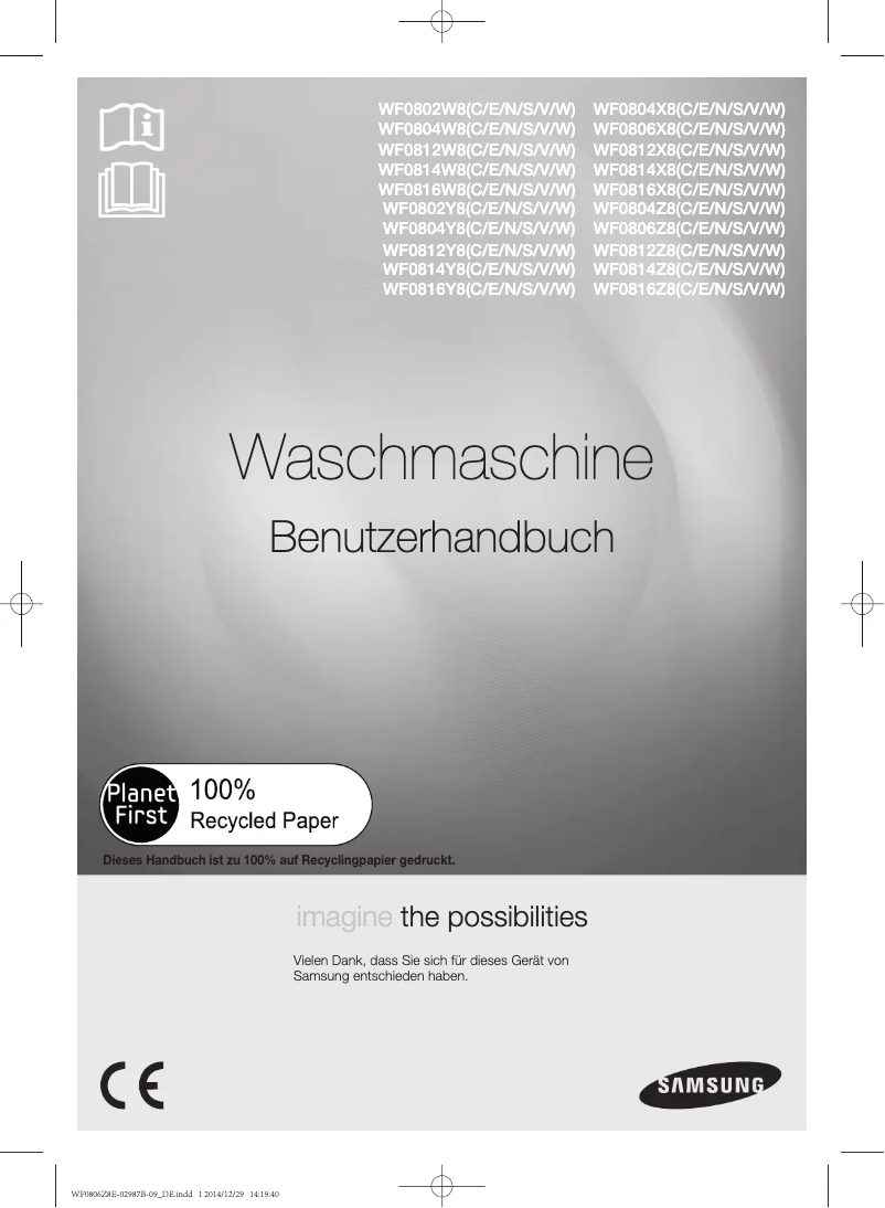 Image de la première page du manuel de l'appareil WF0806Z8C3