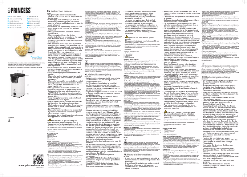 Page 1 de la notice Manuel utilisateur Princess 292986