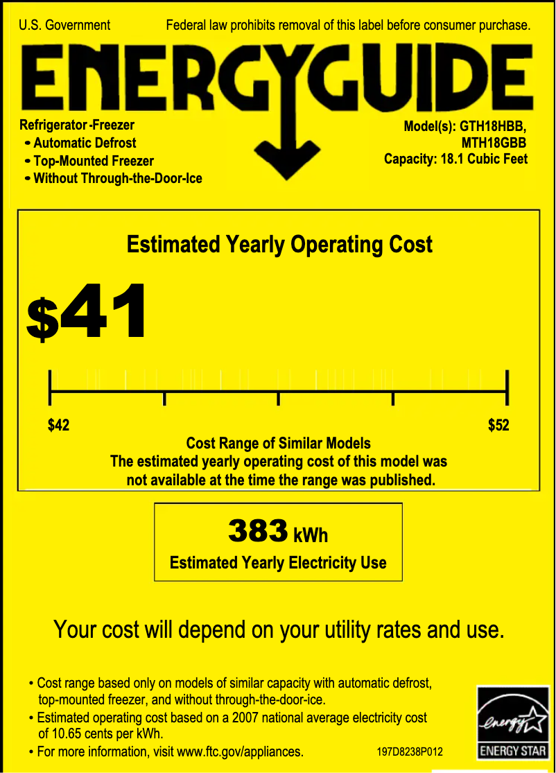 Imagen de la primera página del manual del dispositivo GTH18HBBBB