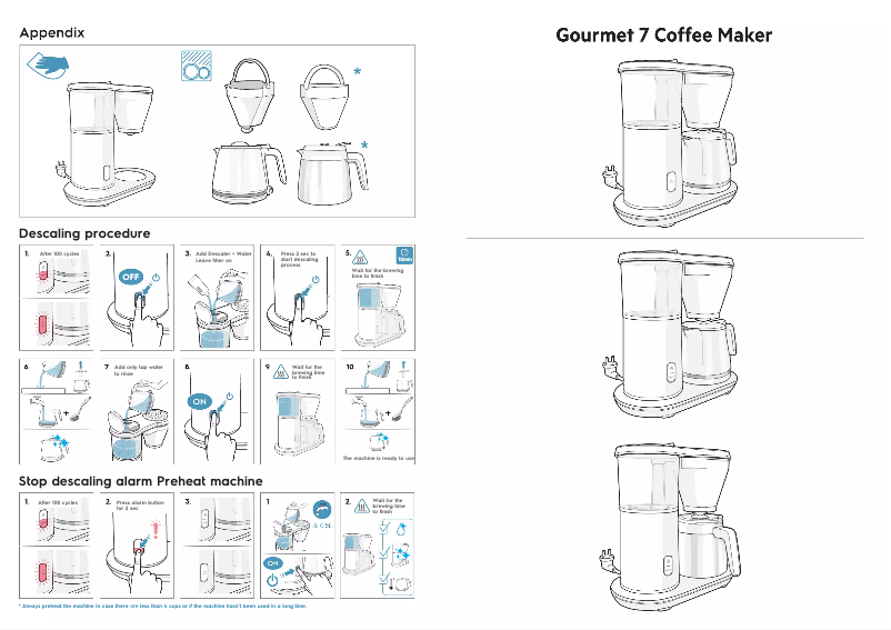 Page 1 de la notice Manuel utilisateur AEG Gourmet 7