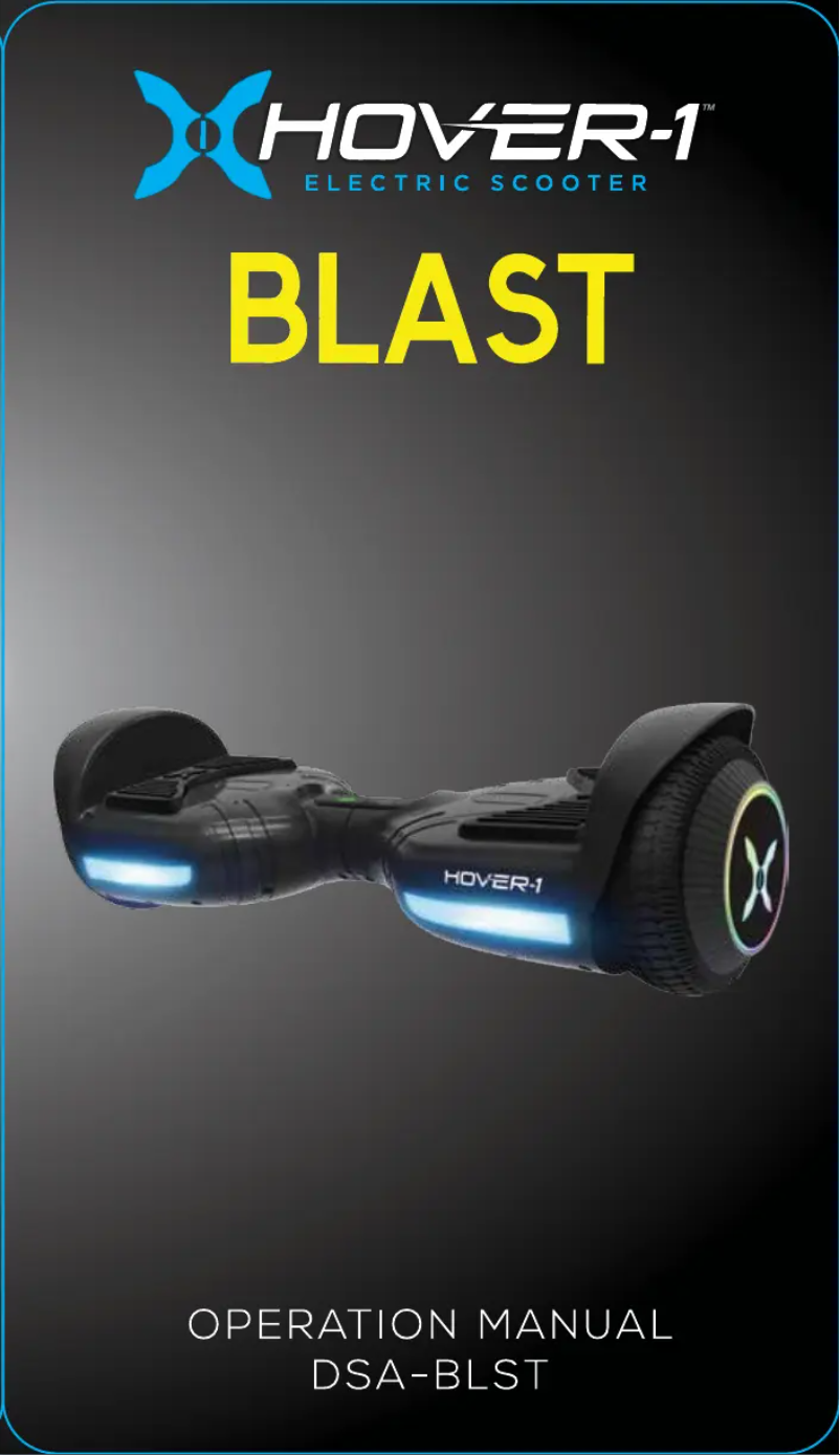 Page 1 de la notice Manuel utilisateur Hover-1 Blast